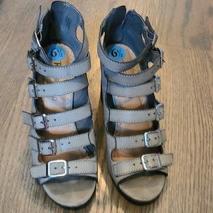 Women's Restricted " Joyful" Taupe heels